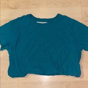 Free People Turquoise Crop Top